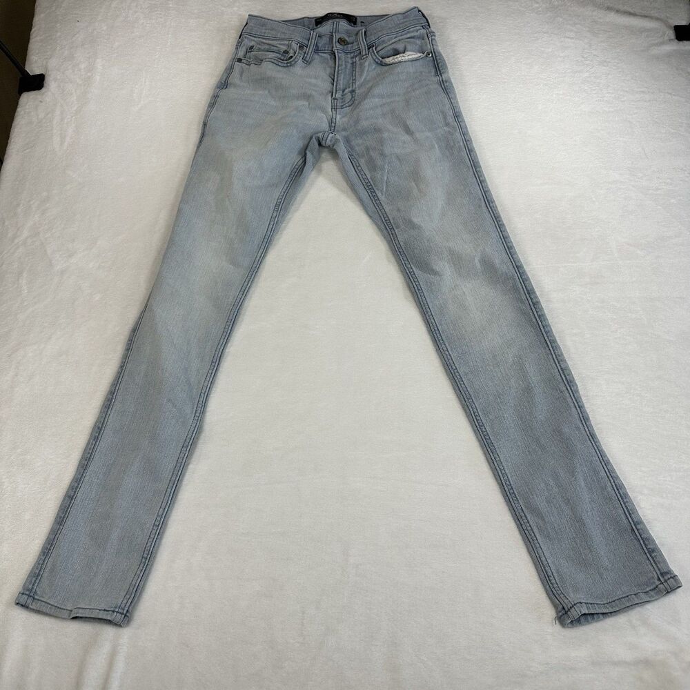 Hollister California Stacked Skinny Jeans Womens W28 L30 Light Wash Stretch